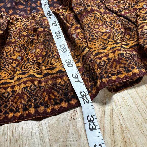 Ulla Johnson NWT Hayana Mini Dress in Agate Brown Size 0 100% Silk Shibori - Picture 11 of 11